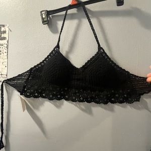 crochet mini tank top to tie